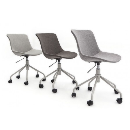 SILLA OFICINA MODELO LEO TAPIZADO VARIOS COLORES