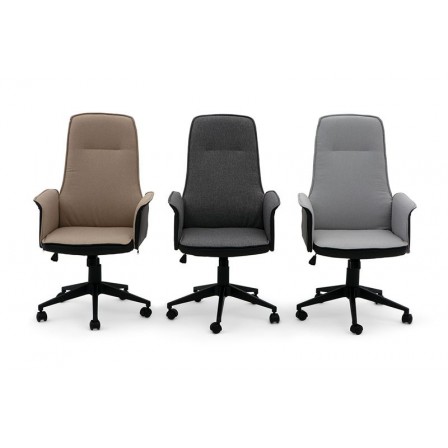 SILLA OFICINA MODELO PLATTÓN TAPIZADA VARIOS COLORES