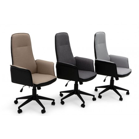 SILLA OFICINA MODELO PLATTÓN TAPIZADA VARIOS COLORES