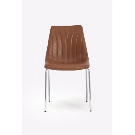 SILLA COMEDOR RIPLY ECOCUERO VARIOS COLORES