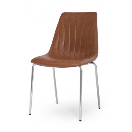 SILLA COMEDOR RIPLY ECOCUERO VARIOS COLORES