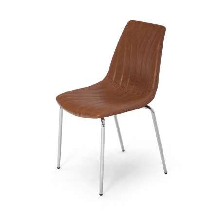 SILLA COMEDOR RIPLY ECOCUERO VARIOS COLORES