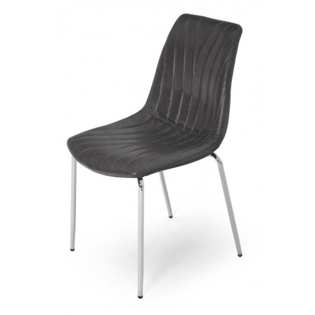 SILLA COMEDOR RIPLY ECOCUERO VARIOS COLORES