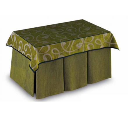 Mesa Camilla Modelo Rocky de 110x70 o 120x70 con Enaguas Incluidas