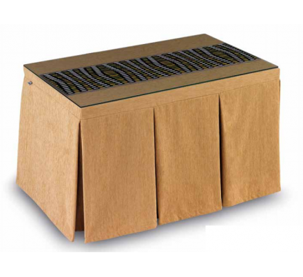 Mesa Camilla Modelo Rocky de 110x70 o 120x70 con Enaguas Incluidas