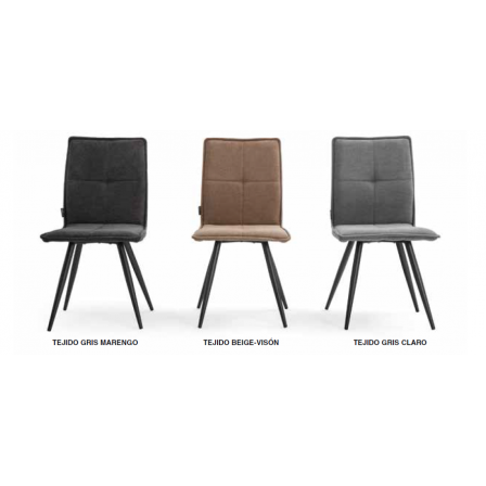 SILLA COMEDOR CANDELA TAPIZADA VARIOS COLORES