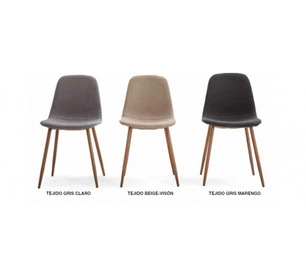 SILLA COMEDOR GIO TAPIZADA VARIOS COLORES