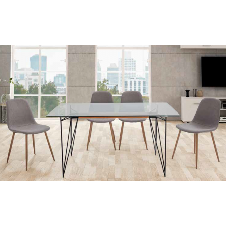 SILLA COMEDOR GIO TAPIZADA VARIOS COLORES