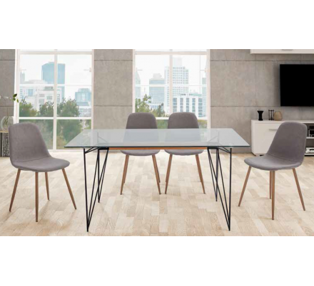 SILLA COMEDOR GIO TAPIZADA VARIOS COLORES