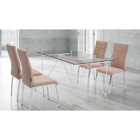 SILLA COMEDOR INTRUDER TAPIZADA VARIOS COLORES