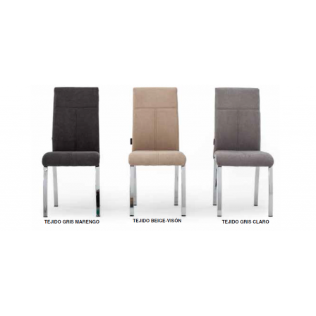SILLA COMEDOR INTRUDER TAPIZADA VARIOS COLORES
