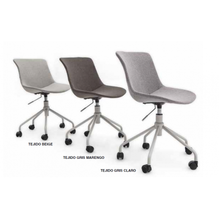 SILLA OFICINA MODELO LEO TAPIZADO VARIOS COLORES