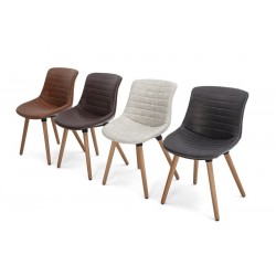 Silla Comedor Tena Ecocuero Varios Colores