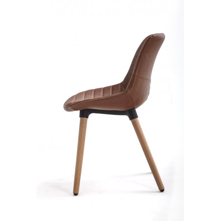 Silla Comedor Tena Ecocuero Varios Colores