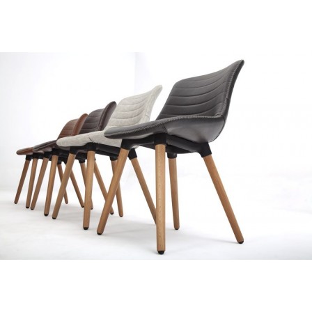 Silla Comedor Tena Ecocuero Varios Colores