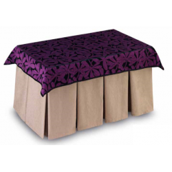 Mesa Camilla Modelo Rocky de 110x70 o 120x70 con Enaguas Incluidas