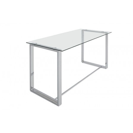 ESCRITORIO URBAN CRISTAL TEMPLADO-ACERO INOXIDABLE VARIAS MEDIDAS