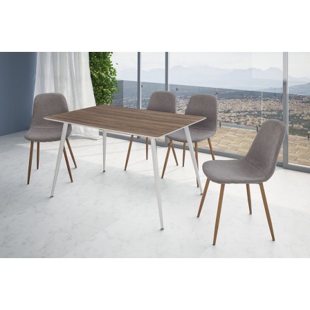 MESA DE COMEDOR PANAMA MDF-ACERO VARIAS MEDIDAS