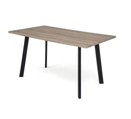 Mesa Comedor Krisis 140x80 Mdf -Metal Negro Varios Colores