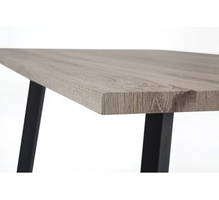 Mesa Comedor Krisis 140x80 Mdf -Metal Negro Varios Colores