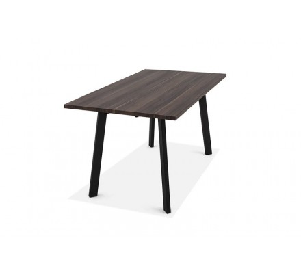 Mesa Comedor Krisis 140x80 Mdf -Metal Negro Varios Colores