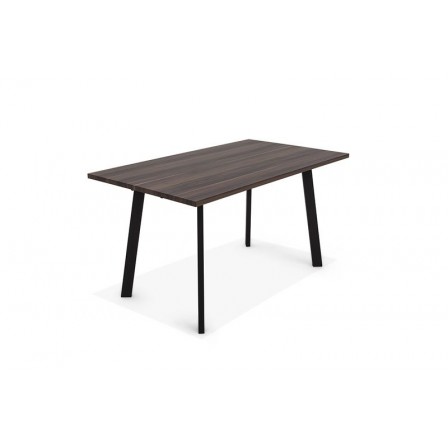 Mesa Comedor Krisis 140x80 Mdf -Metal Negro Varios Colores