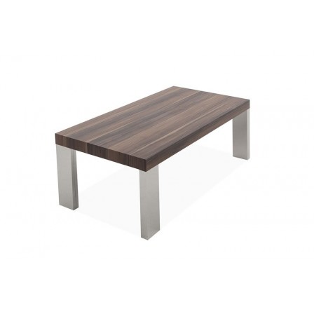 MESA DE CENTRO BÓSFORO MDF-ACERO INOXIDABLE 120X60 VARIOS COLORES