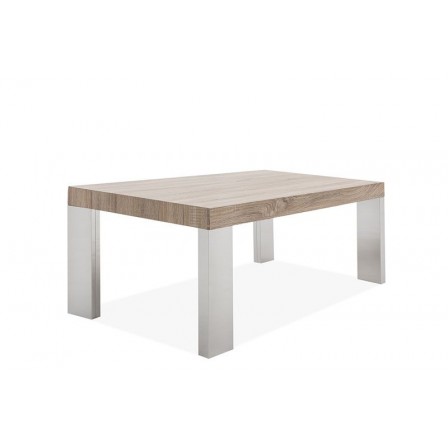 MESA DE CENTRO BÓSFORO MDF-ACERO INOXIDABLE 120X60 VARIOS COLORES