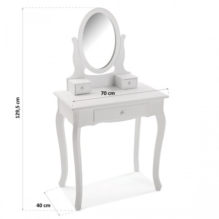 TOCADOR KATE  BLANCO - Imagen 3