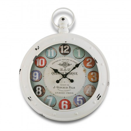 RELOJ DE PARED BLANCO 79X60CM - Imagen 1