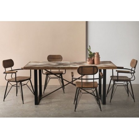 MESA COMEDOR FIJA MODELO LOX VARIAS MEDIAS - VARIOS COLORES
