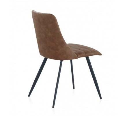 SILLÓN GIRATORIO TAPIZADO MODELO MAURO PATAS METALICAS TERCIOPELO AZUL