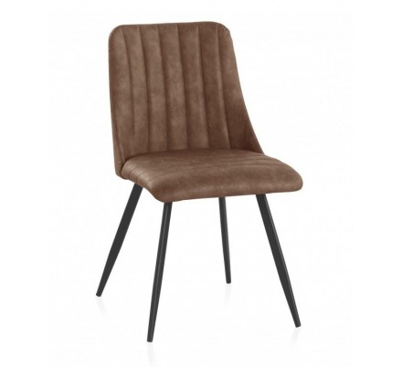 SILLÓN GIRATORIO TAPIZADO MODELO MAURO PATAS METALICAS TERCIOPELO AZUL