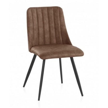 SILLÓN GIRATORIO TAPIZADO MODELO MAURO PATAS METALICAS TERCIOPELO AZUL