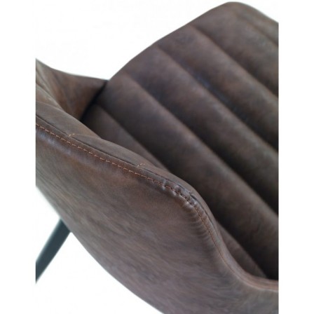 SILLÓN GIRATORIO TAPIZADO MODELO MAURO PATAS METALICAS TERCIOPELO AZUL