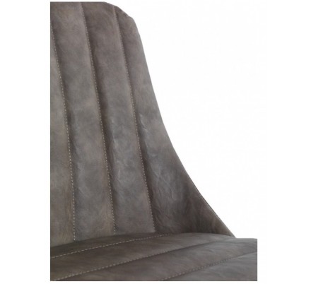 SILLÓN GIRATORIO TAPIZADO MODELO MAURO PATAS METALICAS TERCIOPELO AZUL