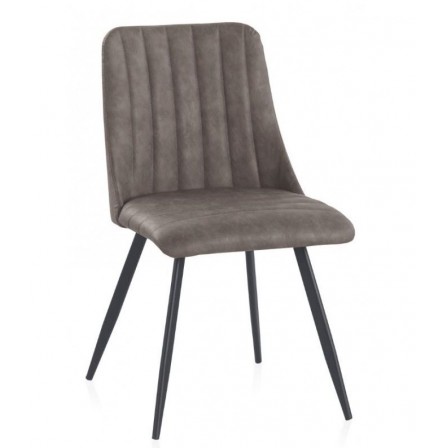 SILLÓN GIRATORIO TAPIZADO MODELO MAURO PATAS METALICAS TERCIOPELO AZUL
