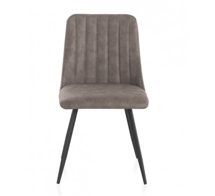SILLÓN GIRATORIO TAPIZADO MODELO MAURO PATAS METALICAS TERCIOPELO AZUL