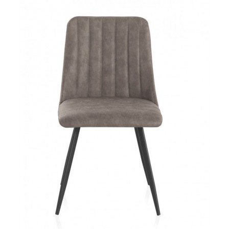 SILLÓN GIRATORIO TAPIZADO MODELO MAURO PATAS METALICAS TERCIOPELO AZUL