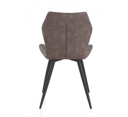 SILLÓN GIRATORIO TAPIZADO MODELO MAURO PATAS METALICAS TERCIOPELO AZUL