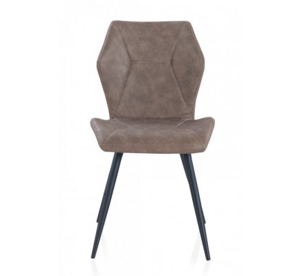 SILLÓN GIRATORIO TAPIZADO MODELO MAURO PATAS METALICAS TERCIOPELO AZUL