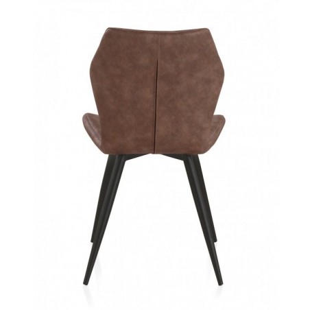 SILLÓN GIRATORIO TAPIZADO MODELO MAURO PATAS METALICAS TERCIOPELO AZUL