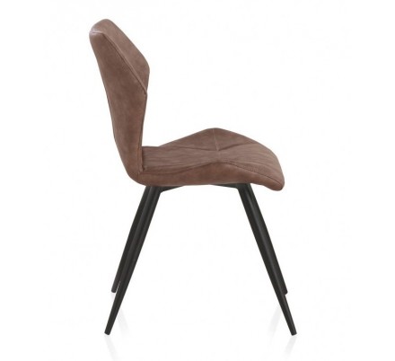 SILLÓN GIRATORIO TAPIZADO MODELO MAURO PATAS METALICAS TERCIOPELO AZUL