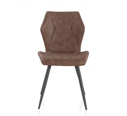 SILLÓN GIRATORIO TAPIZADO MODELO MAURO PATAS METALICAS TERCIOPELO AZUL