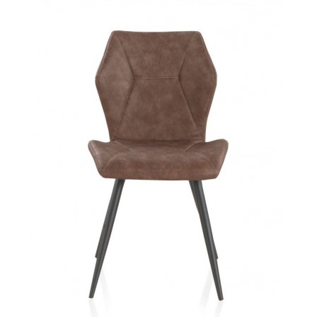 SILLÓN GIRATORIO TAPIZADO MODELO MAURO PATAS METALICAS TERCIOPELO AZUL