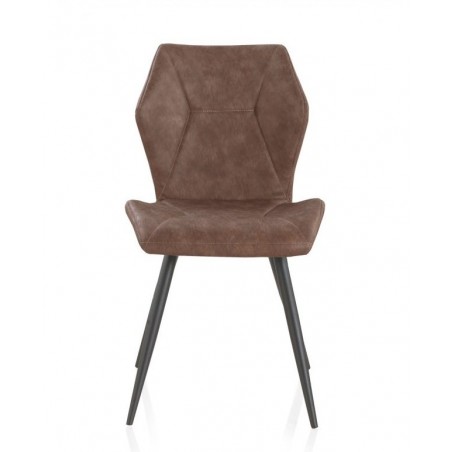 SILLÓN GIRATORIO TAPIZADO MODELO MAURO PATAS METALICAS TERCIOPELO AZUL