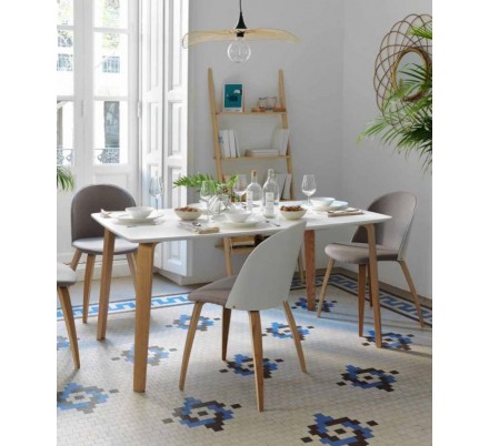 SILLÓN GIRATORIO TAPIZADO MODELO MAURO PATAS METALICAS TERCIOPELO AZUL