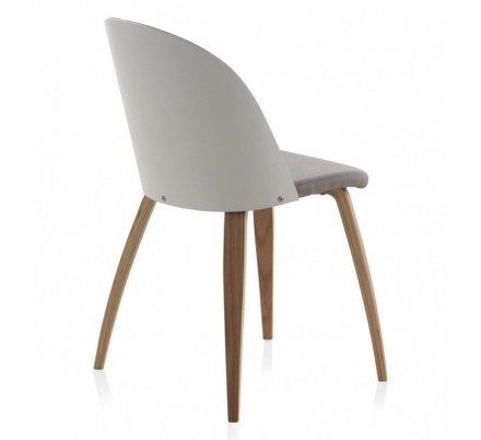 SILLÓN GIRATORIO TAPIZADO MODELO MAURO PATAS METALICAS TERCIOPELO AZUL