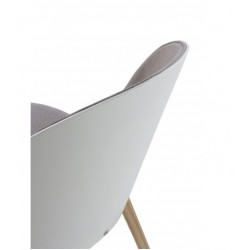 SILLÓN GIRATORIO TAPIZADO MODELO MAURO PATAS METALICAS TERCIOPELO AZUL