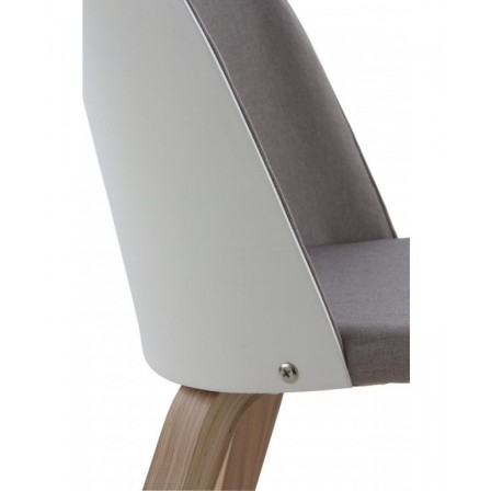SILLÓN GIRATORIO TAPIZADO MODELO MAURO PATAS METALICAS TERCIOPELO AZUL